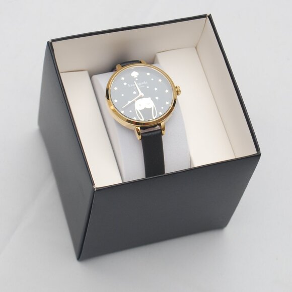 Kate Spade Women's Metro Owl Leather Strap Watch KSW9067 - Picture 2 of 9